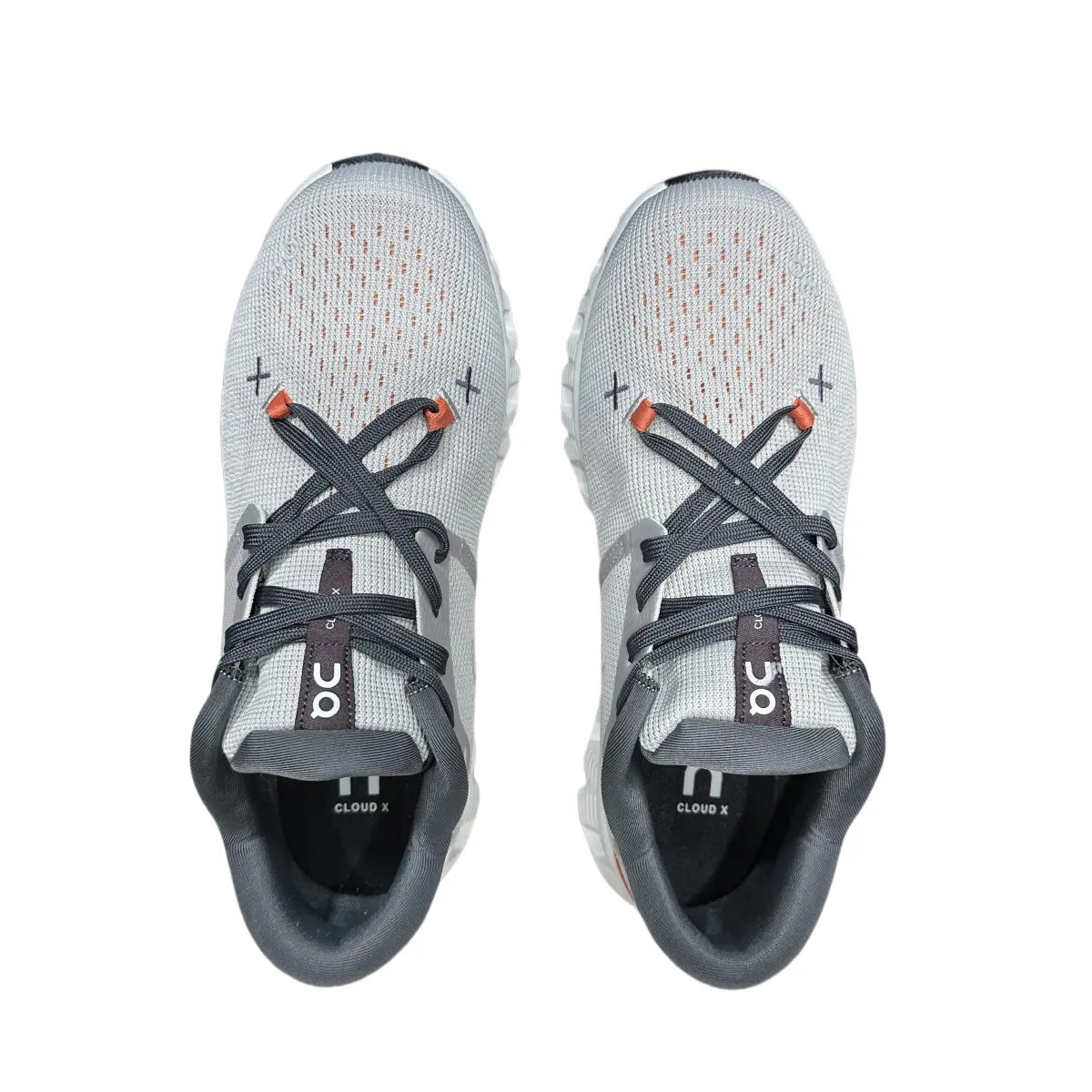 On Cloud X 4 Women's Silver/Coral Red