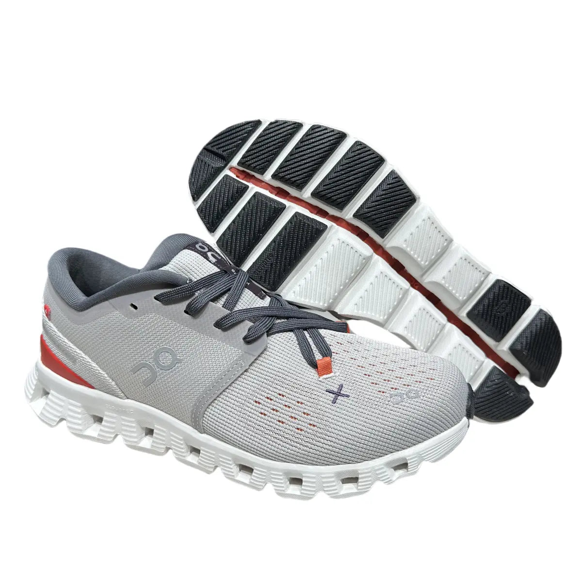 On Cloud X 4 Women's Silver/Coral Red