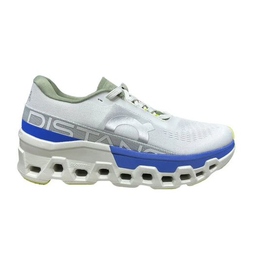 On Cloudmonster 2  Women's White/Cyan Blue