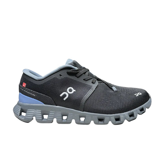 On Cloud X 4  Men's Black/Light Gray Blue
