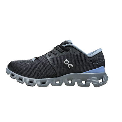 On Cloud X 4  Women's Black/Light Gray Blue