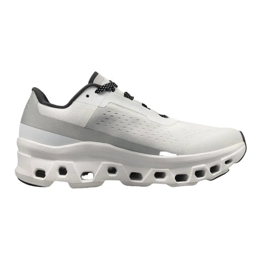 On Cloudmonster  Women's Silver White