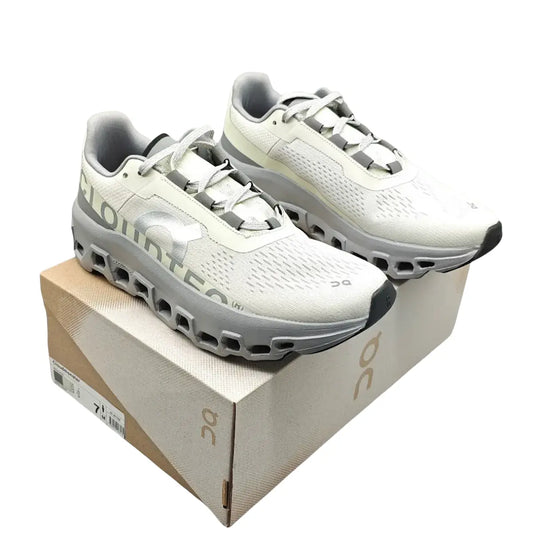 On Cloudmonster  Women's Ice White/Alloy Gray