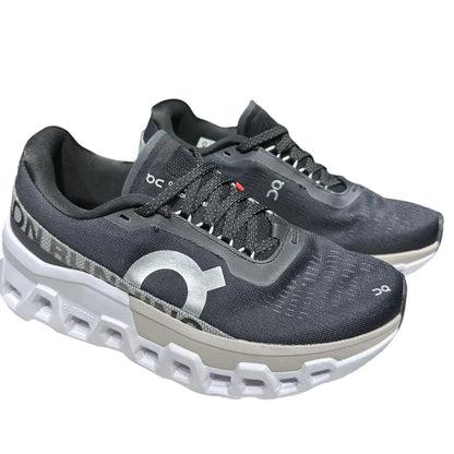 On Cloudmonster 2  Women's Black/Mist White