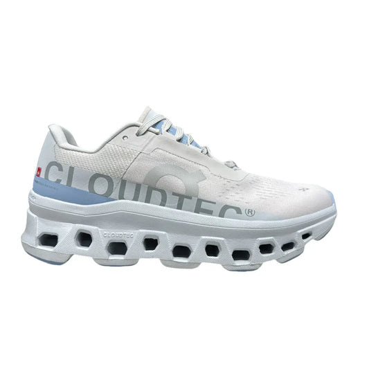 On Cloudmonster  Women's White/Light Blue